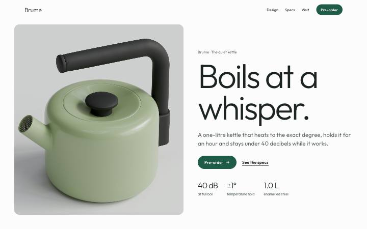 Brume, Smart kettle
