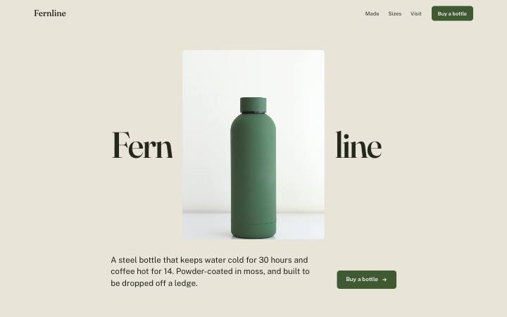 Fernline, Insulated bottle