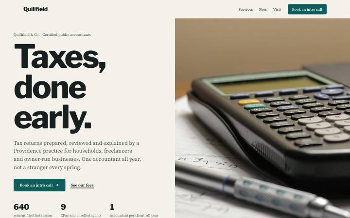 Quillfield & Co., Accounting and tax practice