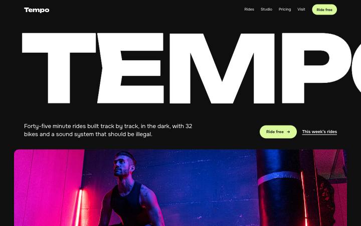 Tempo, Indoor cycling studio